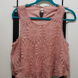 Crop knitted top